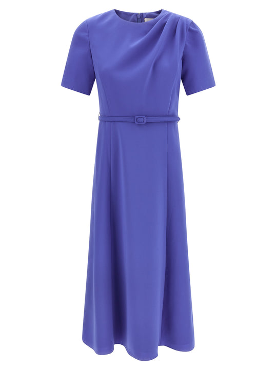 Draped Dress Dresses Blue