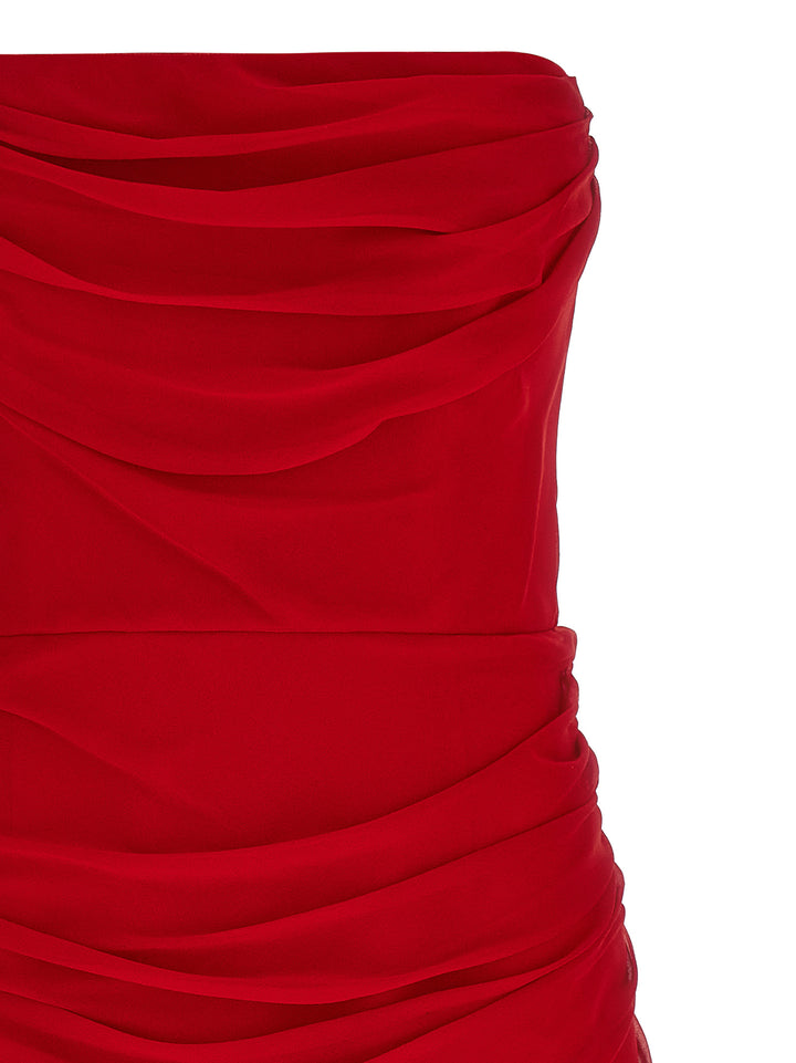 Carolina Herrera Chiffon Dress Dresses - Red | 7737ff5580f827b1146fab016b6470e0e7663dab