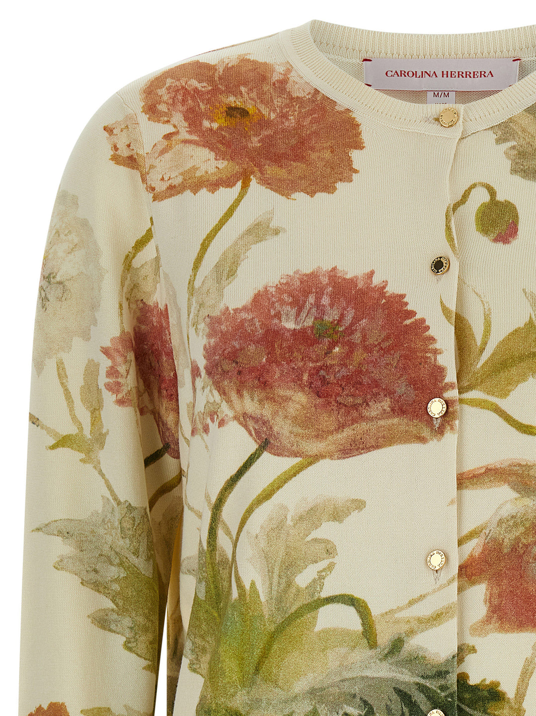 Carolina Herrera Floral Print Cardigan Sweaters and Cardigans - White | 0ac027b51326e7f065ca56bbb60e87b45216ad7f