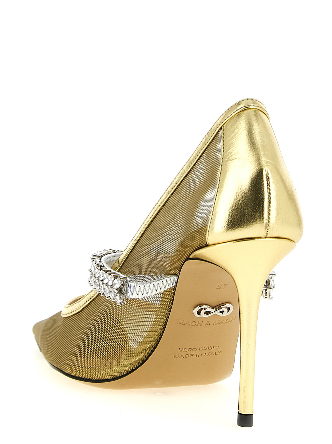 Mach & Mach Lotus Flower Pumps - Gold | 086f5bb9d64d86ba4e9d780436f8b3042426b1f7