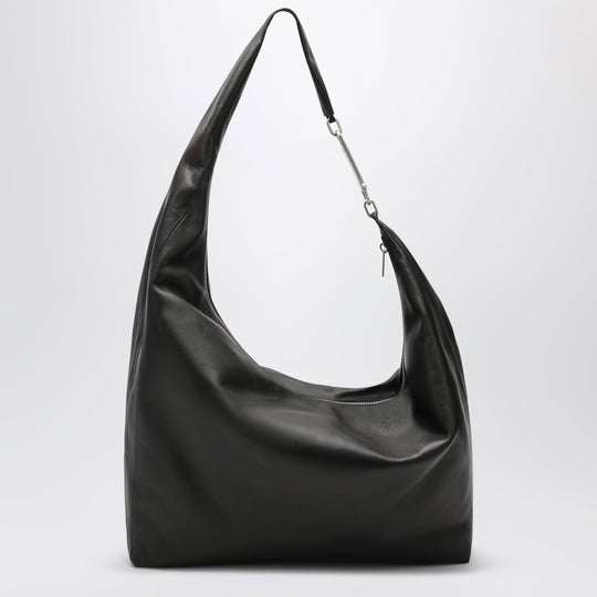 Gemini Bag In Black Grained Calf Leather
