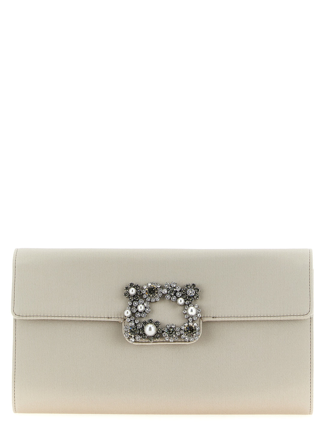 Roger Vivier Efflorescence Clutch - Gray | e98bd57802497792cfdf1f3e6b5bf03595946ee5
