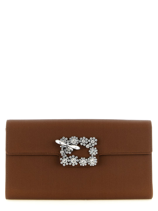 Envelope Flap Dragonfly Flow Clutch Brown