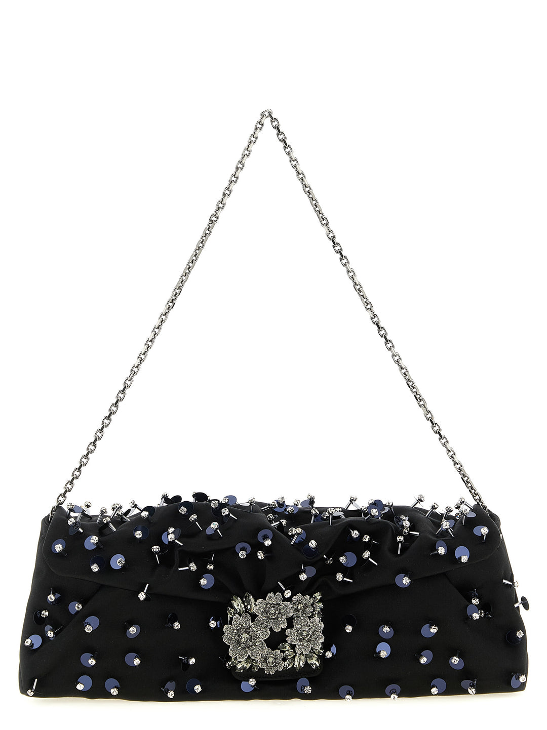 Roger Vivier Efflorescence Clutch - Black | 8cc786df85a972406212a1c0d7f34ba5d8295f44