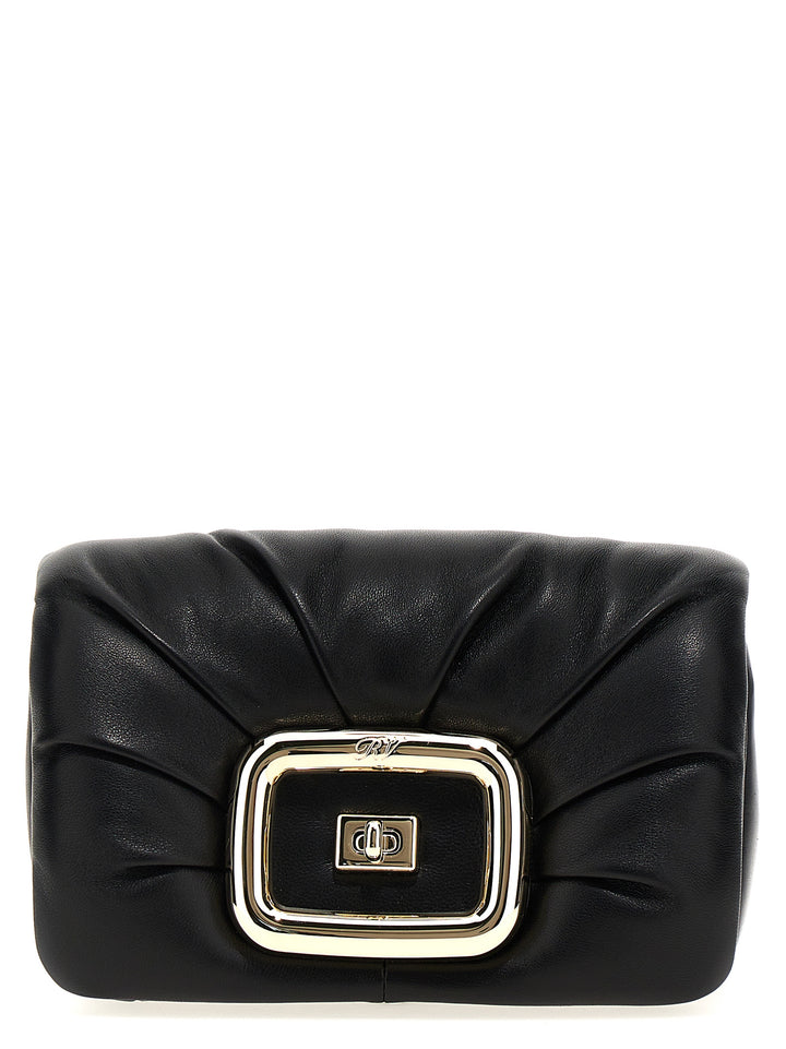 Roger Vivier Mini Viv Crossbody Bags - Black | 6280397ac5ed30a9a9f7fc44263bde47b6640f83