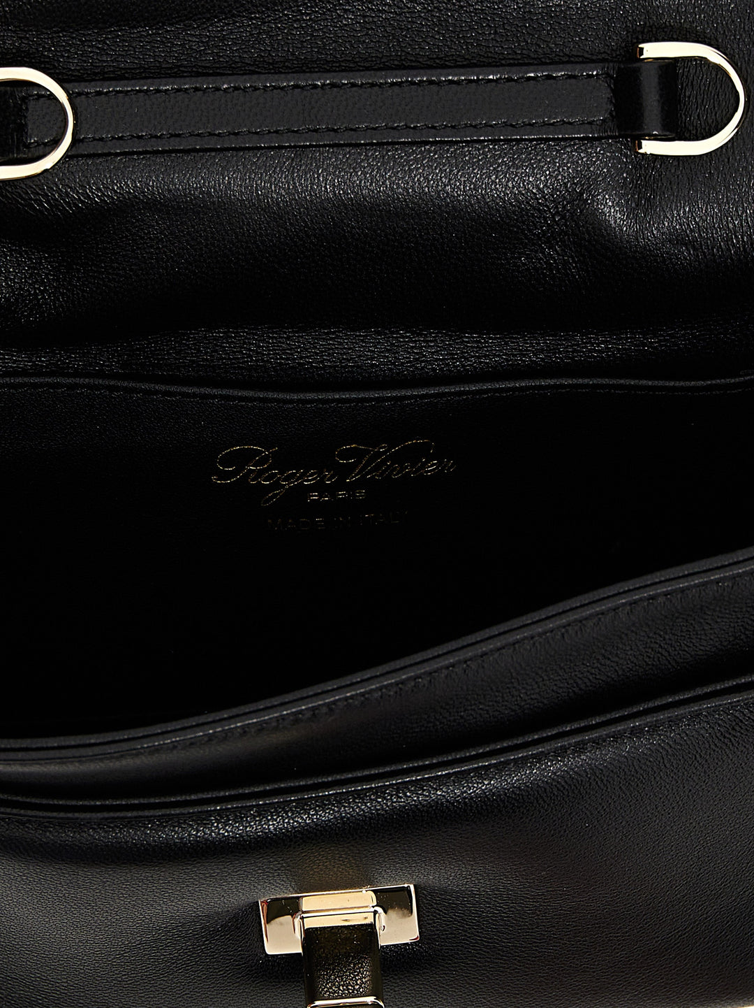 Roger Vivier Mini Viv Crossbody Bags - Black | b9b4aecead347c0711563728de69bfae73bb981e