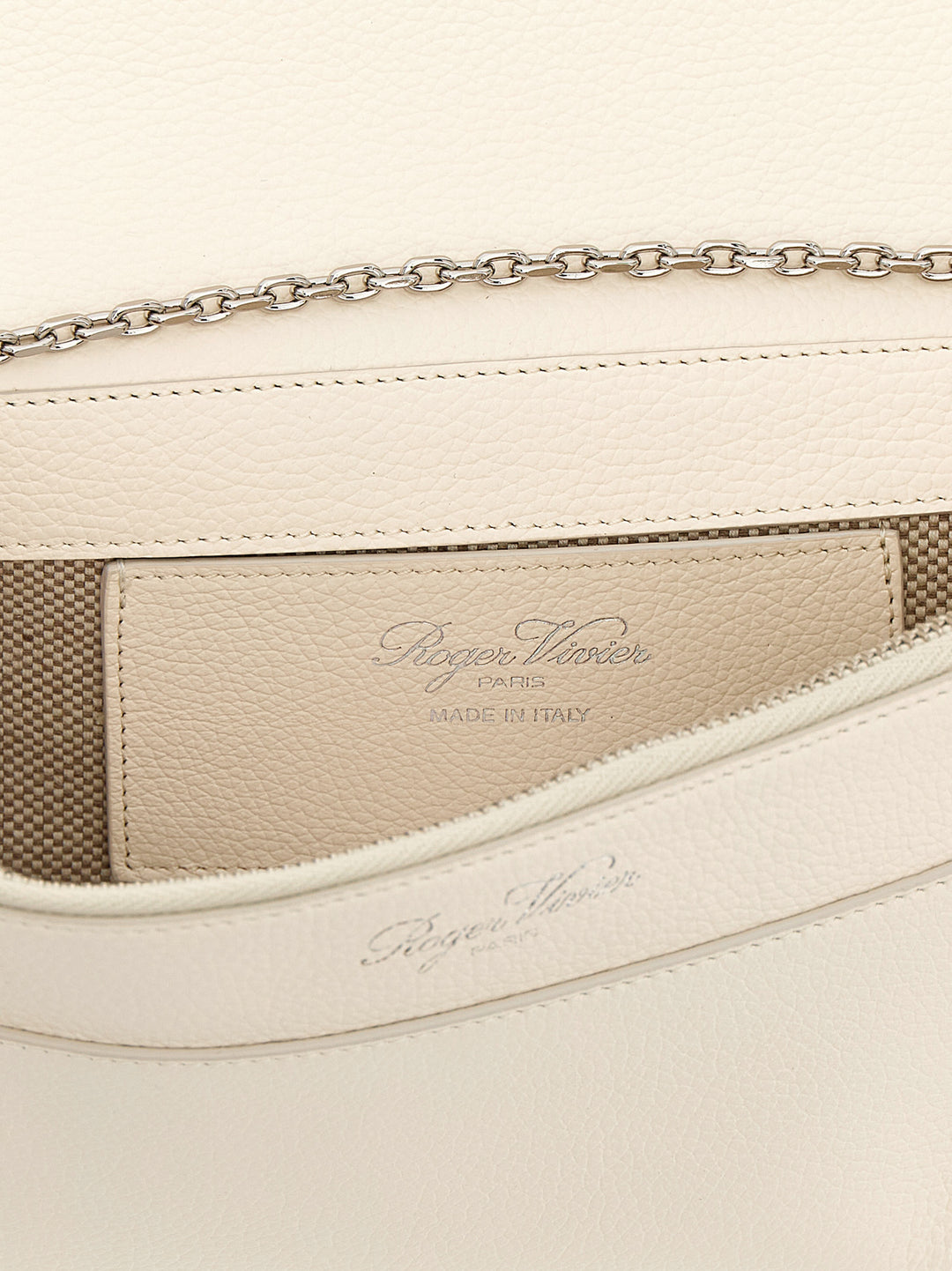 Roger Vivier Belle Vivier Clutch - White | 49efb51797cd76a3a18054af8ac35d6316d8a927