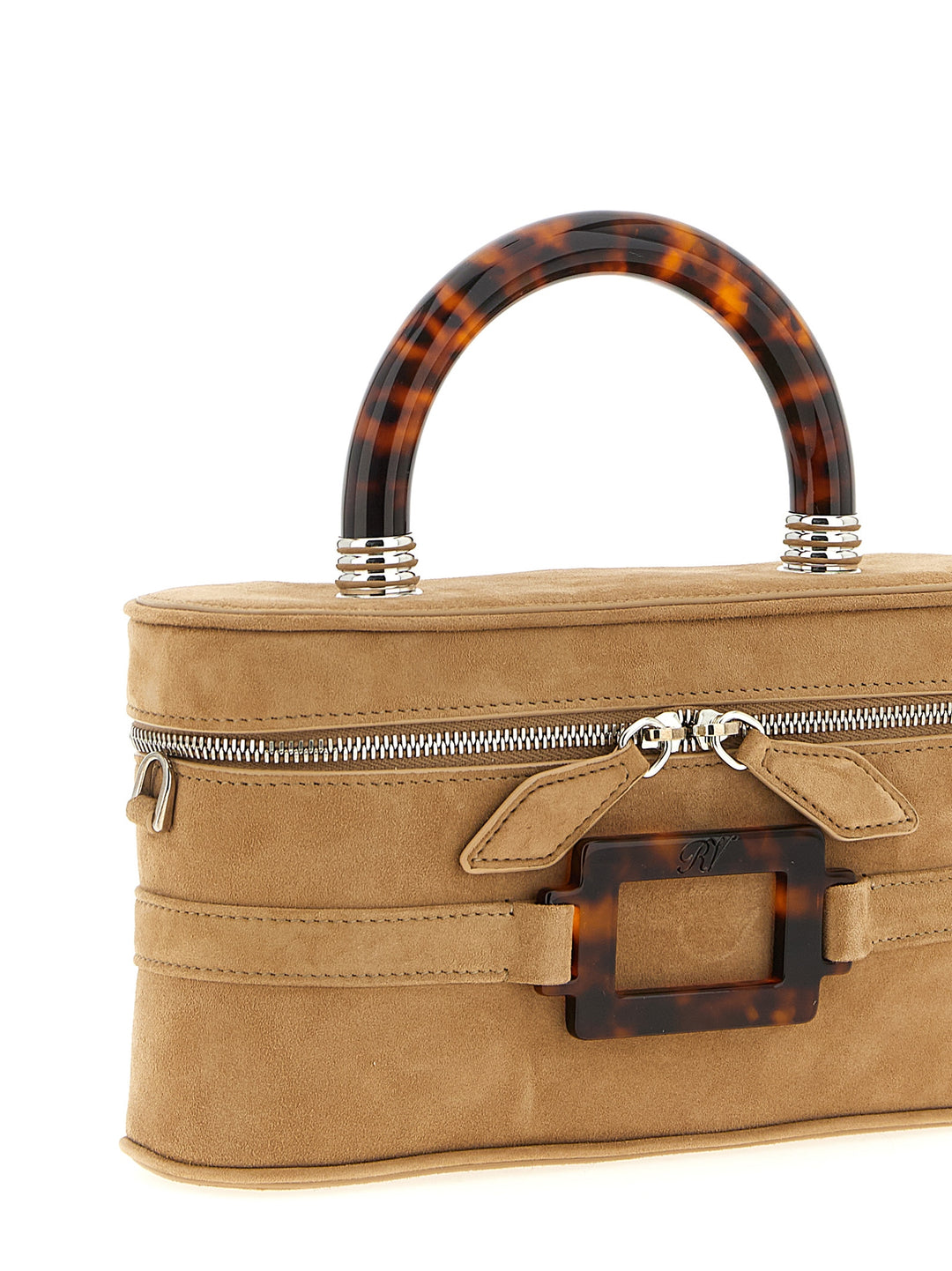 Roger Vivier Belle Vivier Vanity Hand Bags - Beige | 543ecbc1acb8d1a5879676818617a8c7eb0439c7