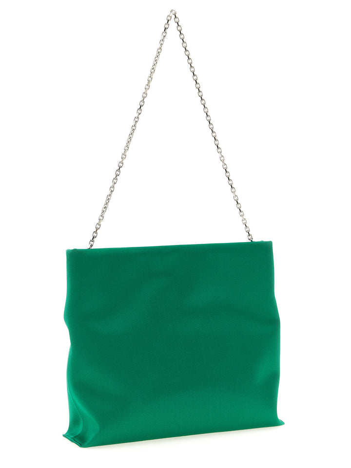 Roger Vivier Trompette Clutch - Green | e8e0071e4fcce9f1004f1aaef123f5740deb849f