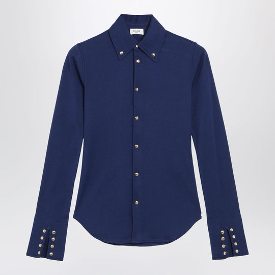 Ocean Blue Cotton Shirt