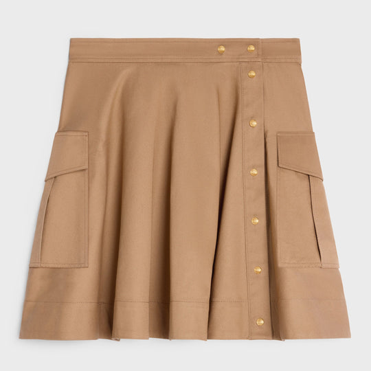 Skirt In Cotton Twill Caramel