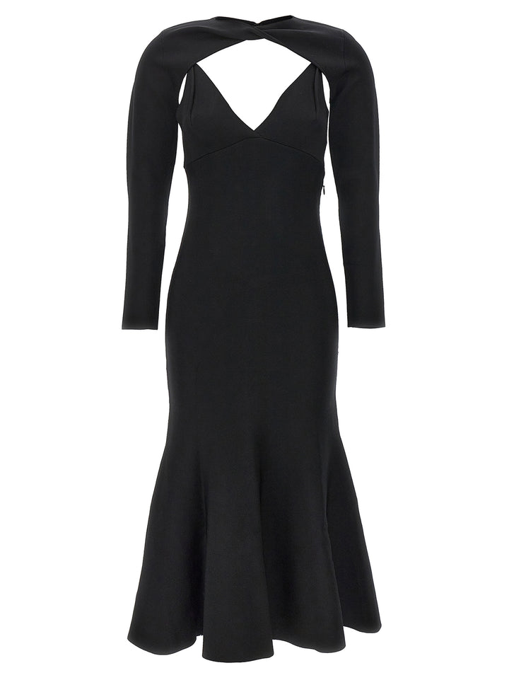Roland Mouret Stretch Knit Midi Dress Dresses - Black | c501f0b14fea78138506e0744cf2644311d99cdc