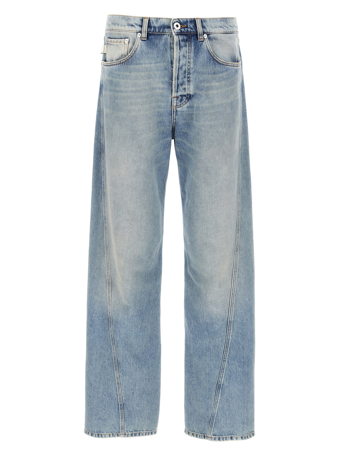 Lanvin Twisted Hem Jeans - Light Blue | 350540f68a6b142733ff28df47e759392ae8bf36