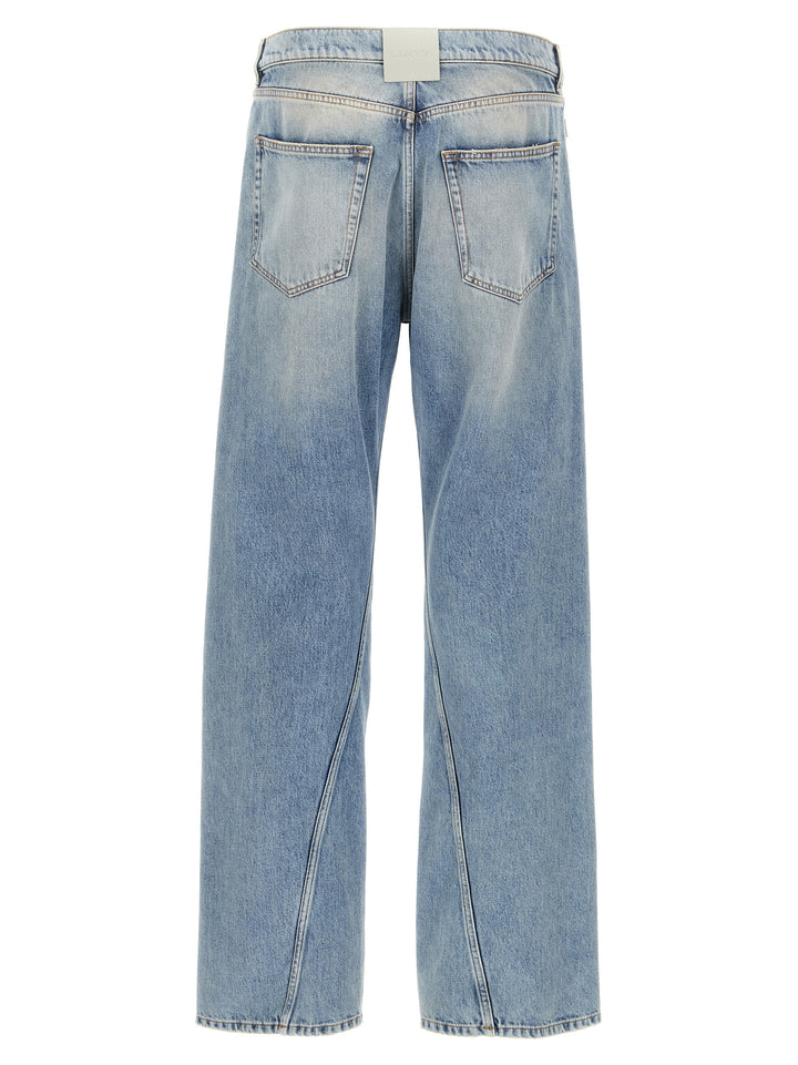 Lanvin Twisted Hem Jeans - Light Blue | ab153f311a8f2a68559b798c1703fb675fdbc0ab