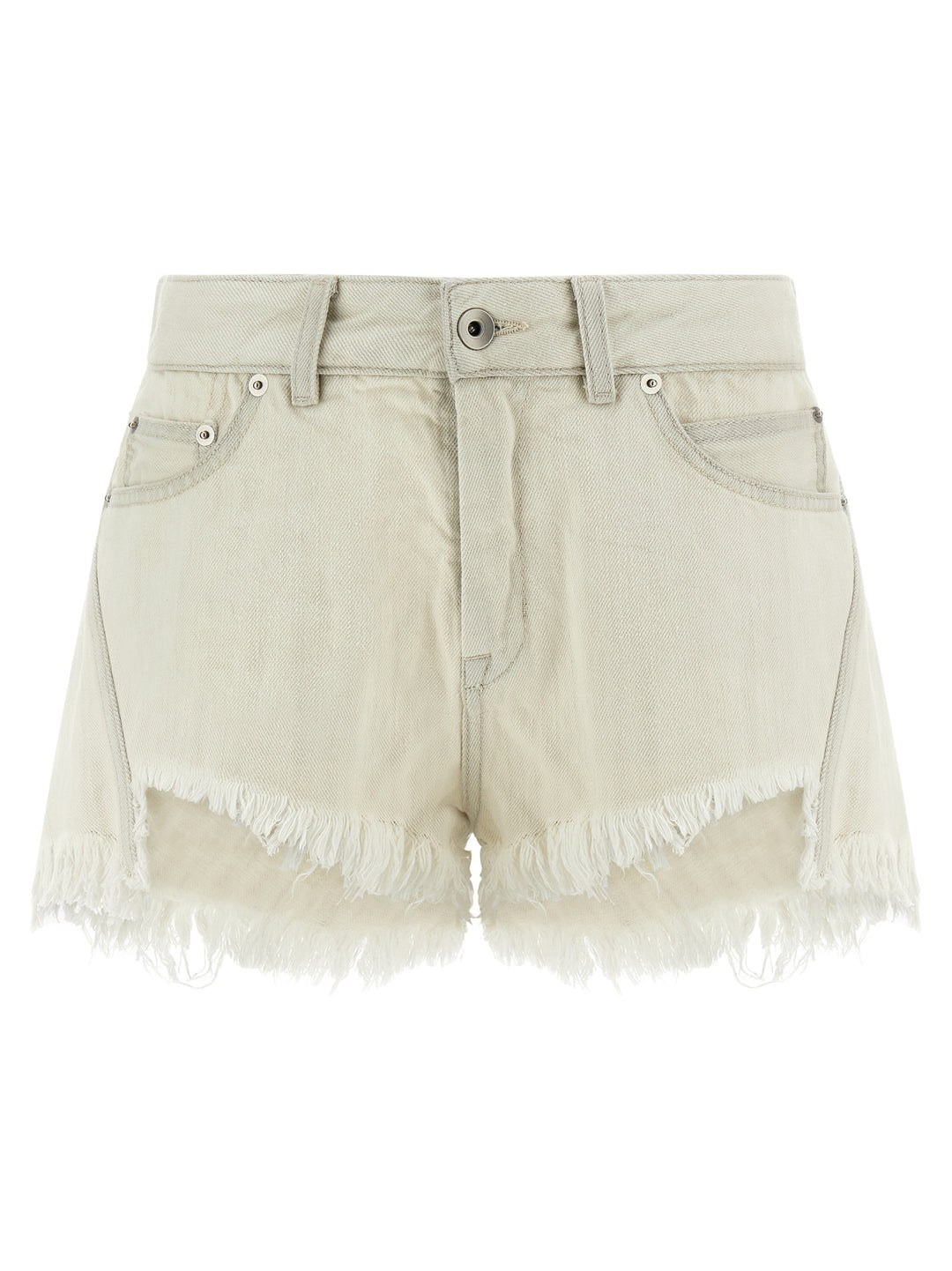 Rick Owens Bias Cutoffs Bermuda and Short - White | 548d88a398d79ff006e109e99ab2a3b2cdb4654b