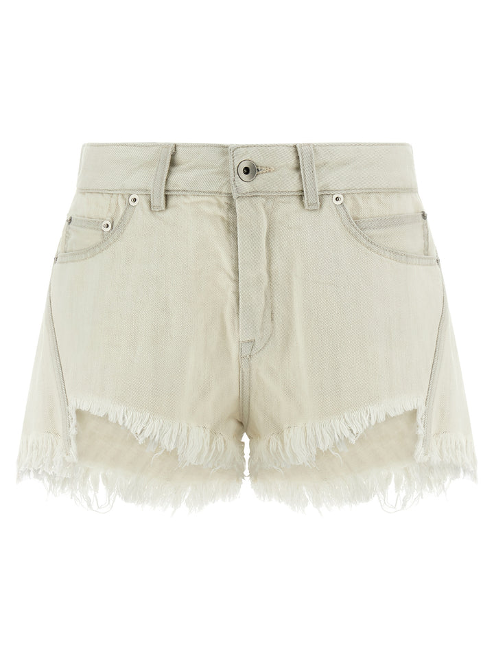 Rick Owens Bias Cutoffs Bermuda and Short - White | 548d88a398d79ff006e109e99ab2a3b2cdb4654b
