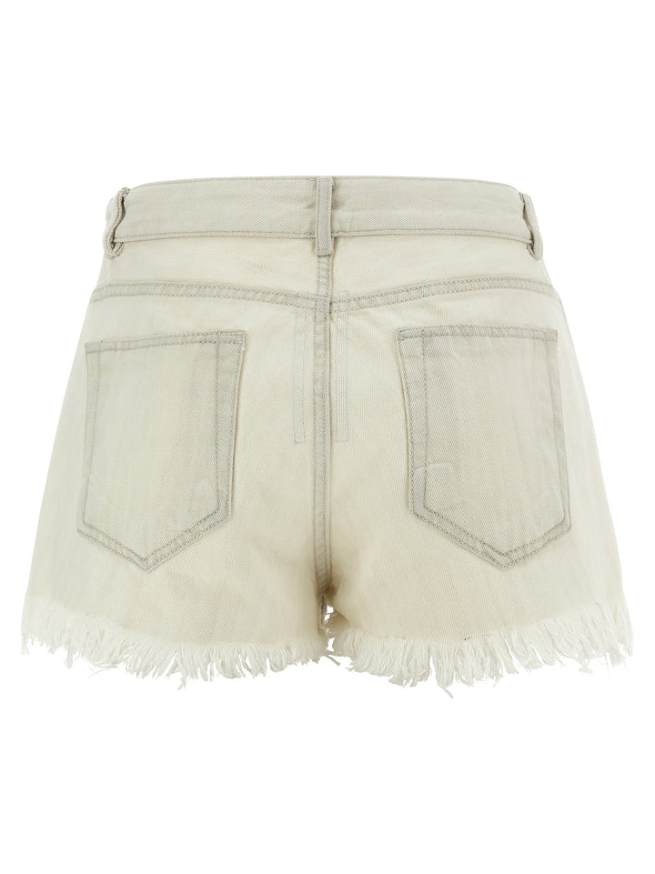 Rick Owens Bias Cutoffs Bermuda and Short - White | d2cff4b1248f755b7de67b47c31ab80d2be07e7b