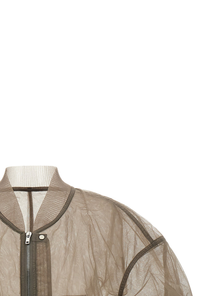 Rick Owens Secchia Flight Puffer Jackets - Gray | 4aadac3953b5b8211dd7d37ac0107deda185a08b