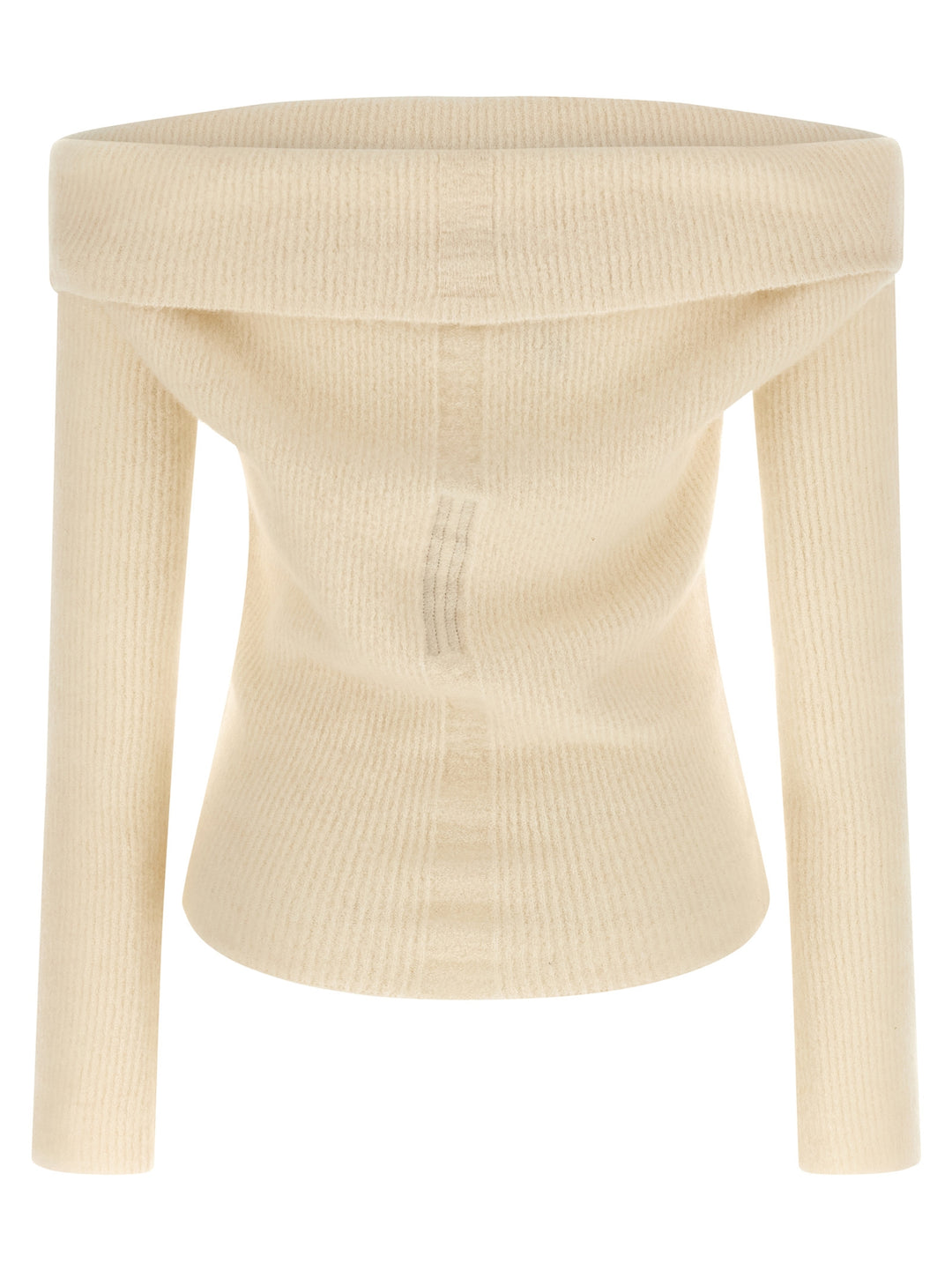 Rick Owens Ls Cowl Sweaters and Cardigans - White | 020146cd84695041db4ac551f17d61cc6892a12e