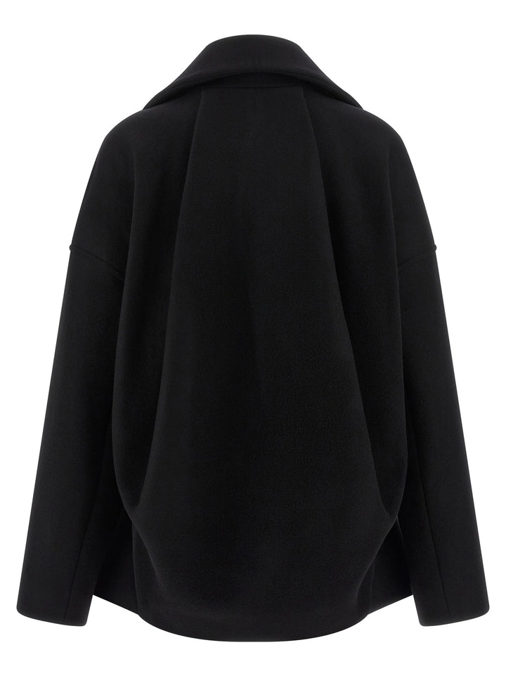 Rick Owens Draculimo Coats and Trench Coats - Black | c004743fbc70fefaa27f94dc58fac3bc554df1ed