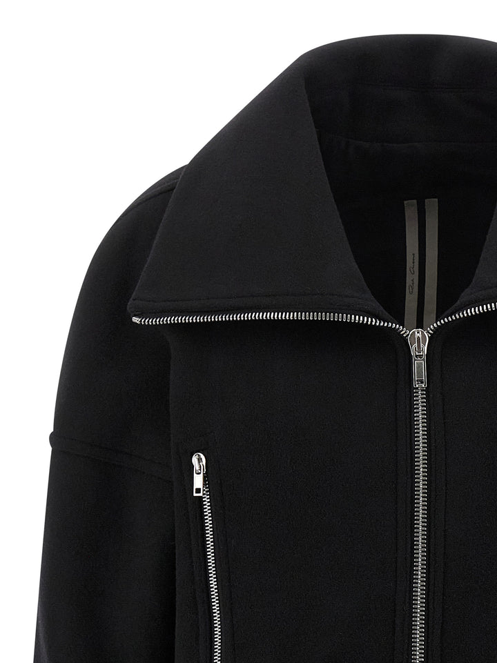 Rick Owens Draculimo Coats and Trench Coats - Black | f0966a4d400edcc566468a3d6c882abff88d0580