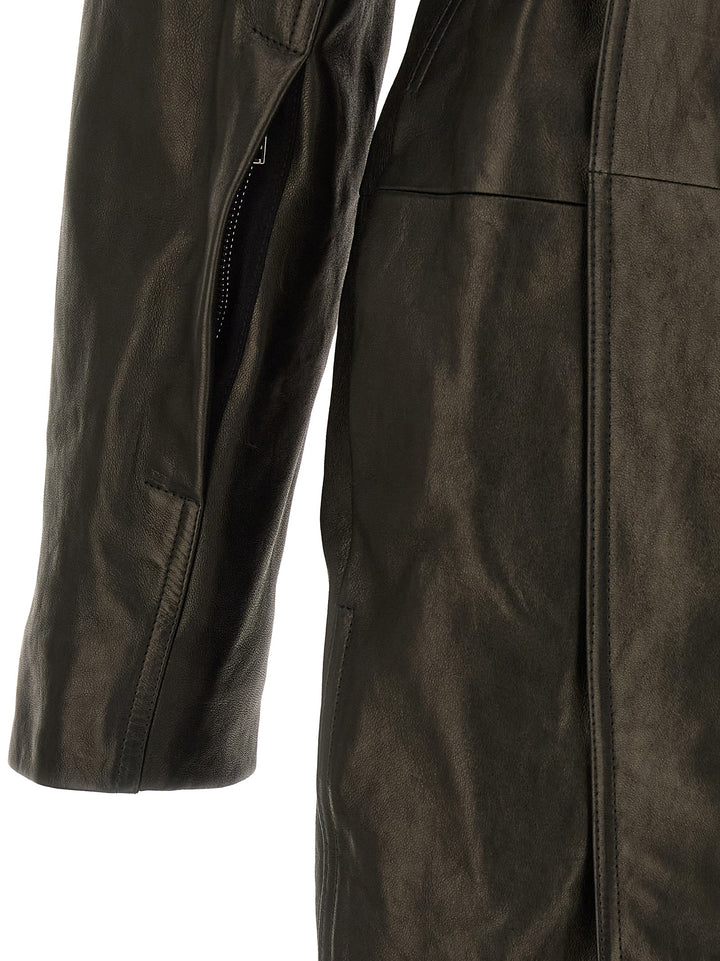 Rick Owens Dracucollar Belted Coats and Trench Coats - Black | 5dcbf375aac090342586f0478679721ea24381e7