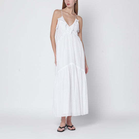 White Vasma Cotton-Voile Dress