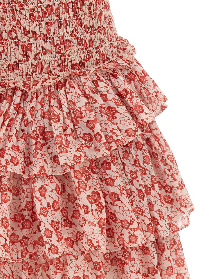 Marant Etoile Elodie Dresses - Red | 8e10302f8497d4ffe50d1e98236f3dbabcb59a7a