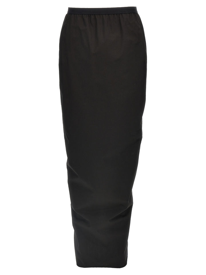 Rick Owens Pillar Long Skirts - Black | f9911d188a2ca0b4a827070d6c9900c49a17ba98