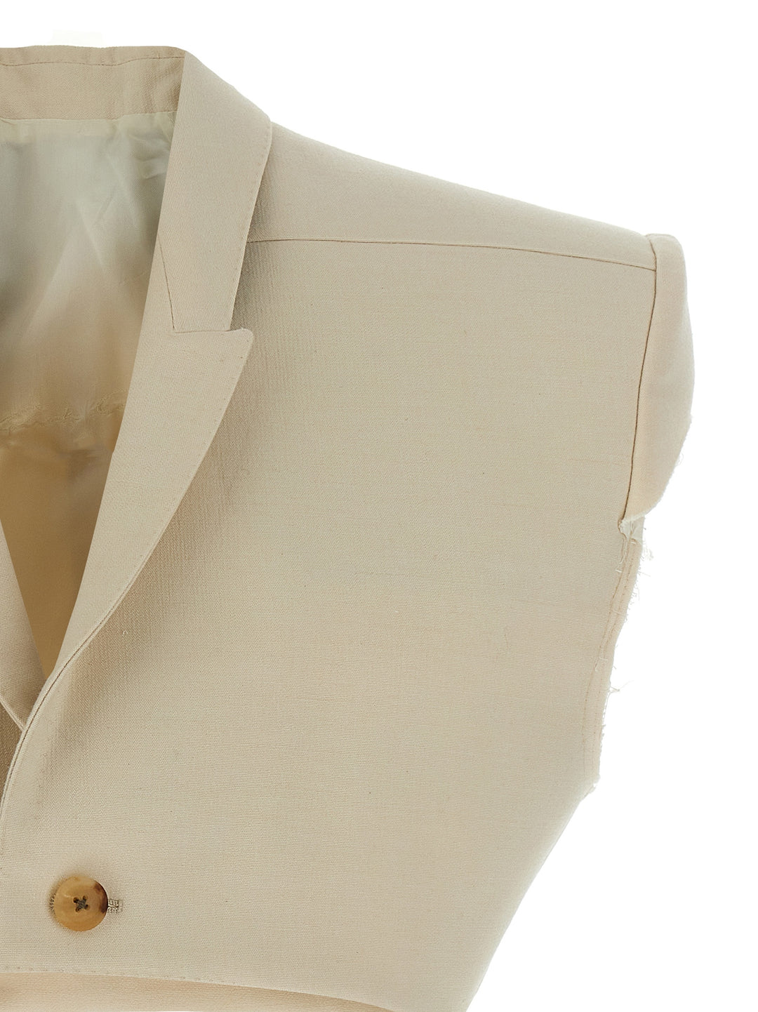 Rick Owens Micro Tatlin Gilet - Beige | 9a6f9fb6a27183aa9115311a323609ec3c261064