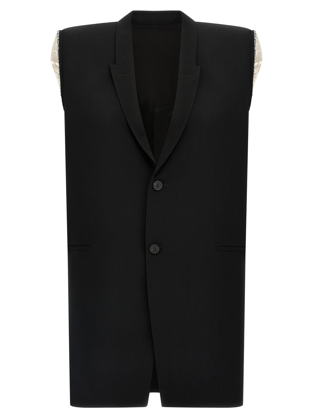 Rick Owens Dirt Tailored Sl Gilet - Black | bfca621800b8b6e7f68cf081dc89b7a2a839eb02