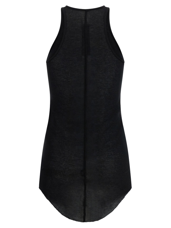Rick Owens Basic Rib Tops - Black | 4c77ba96a3b6e15076b6fa181d5a82bfc514bf80