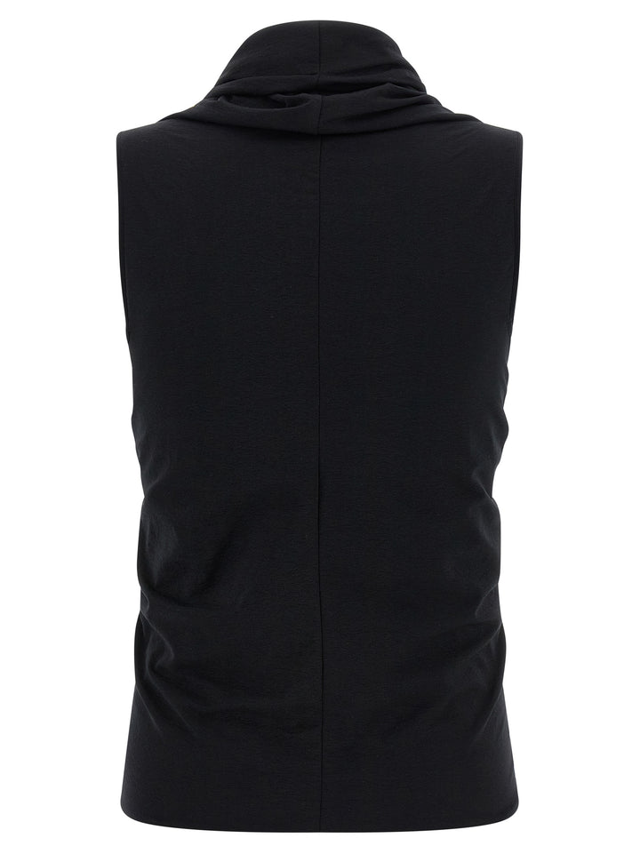 Rick Owens Jersey Ss Prong Tops - Black | df963b0e69b55666e09f8418f4e3a0681e284b57