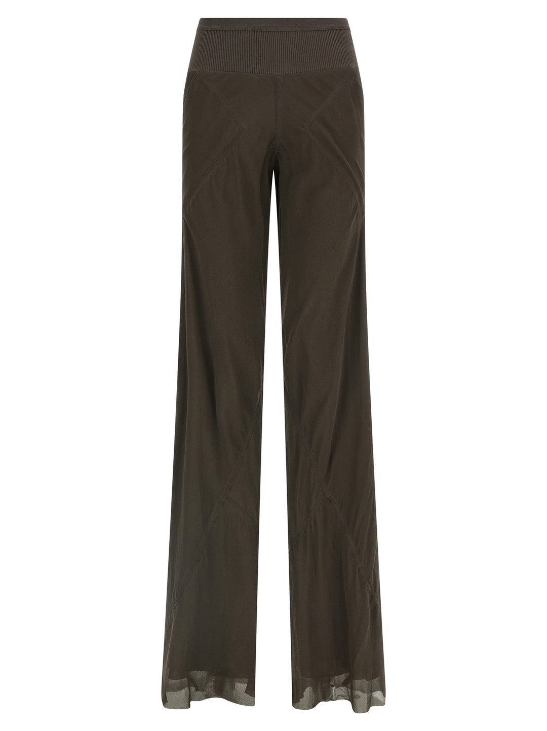 Rick Owens Bias Pants - Brown | 2186609571d75a50e139e92a37a9a15c119d89e9