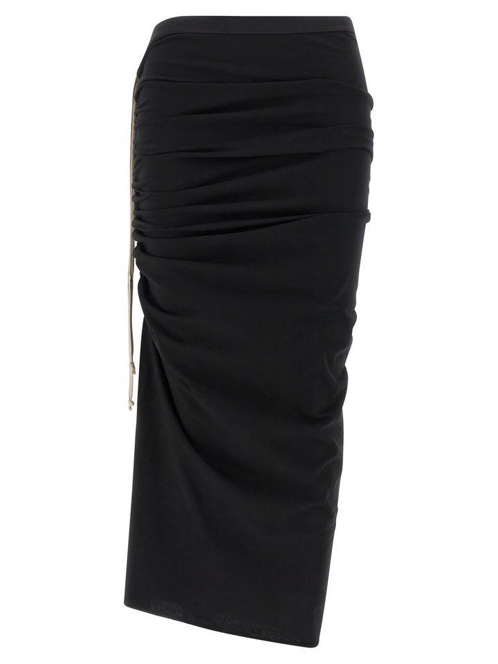 Rick Owens Edfu Knee Skirts - Black | 0bb6f3b88b19ca8d27c0eda90cd9467d1dcd64f4