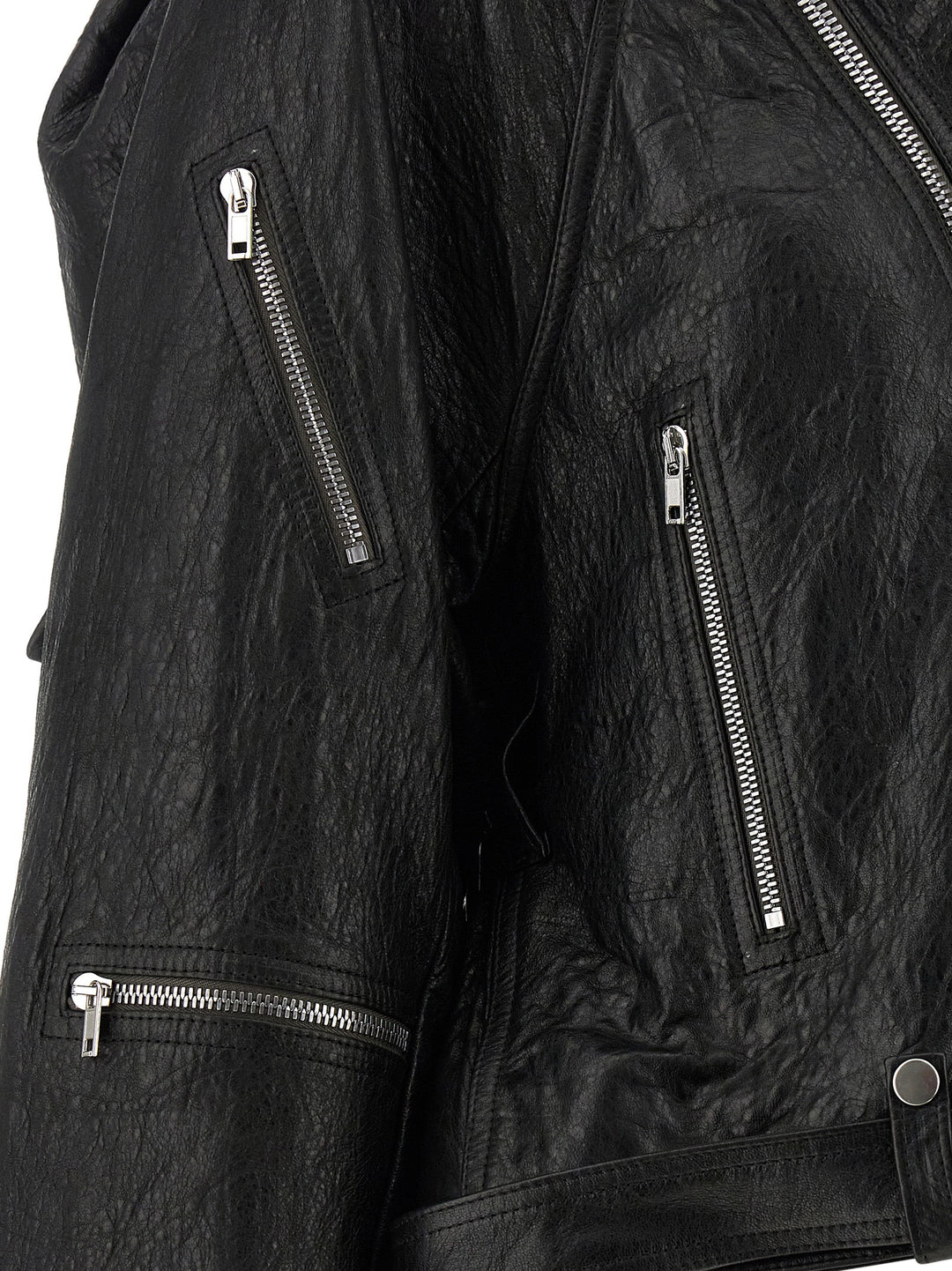 Rick Owens Cropped Scarf Flight Puffer Jackets - Black | 64857028cf37ee92482f887e9f38f31c25b25d49