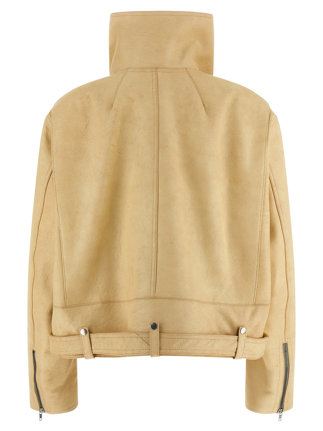 Rick Owens Biker Jumbo Stooges Puffer Jackets - Beige | ce763f9cd3e15df86121b8c02ed8f8025ca8f314