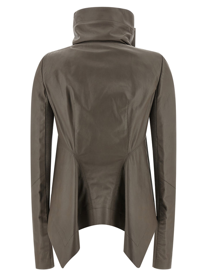Rick Owens Naska Biker Puffer Jackets - Gray | 8dd2b8c7761c0f44917336769b5cab7245216777