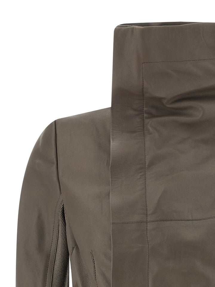 Rick Owens Naska Biker Puffer Jackets - Gray | 67c68eb00eb6f600ccb8458a68d7114ee12c848f