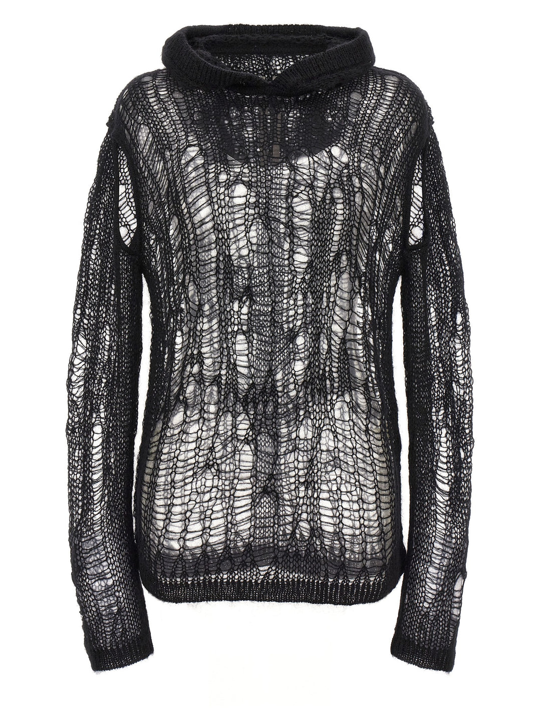 Rick Owens Spider Hoodie Sweaters and Cardigans - Black | 5a7b394f12a128c857928024efb42c8d06d12d05