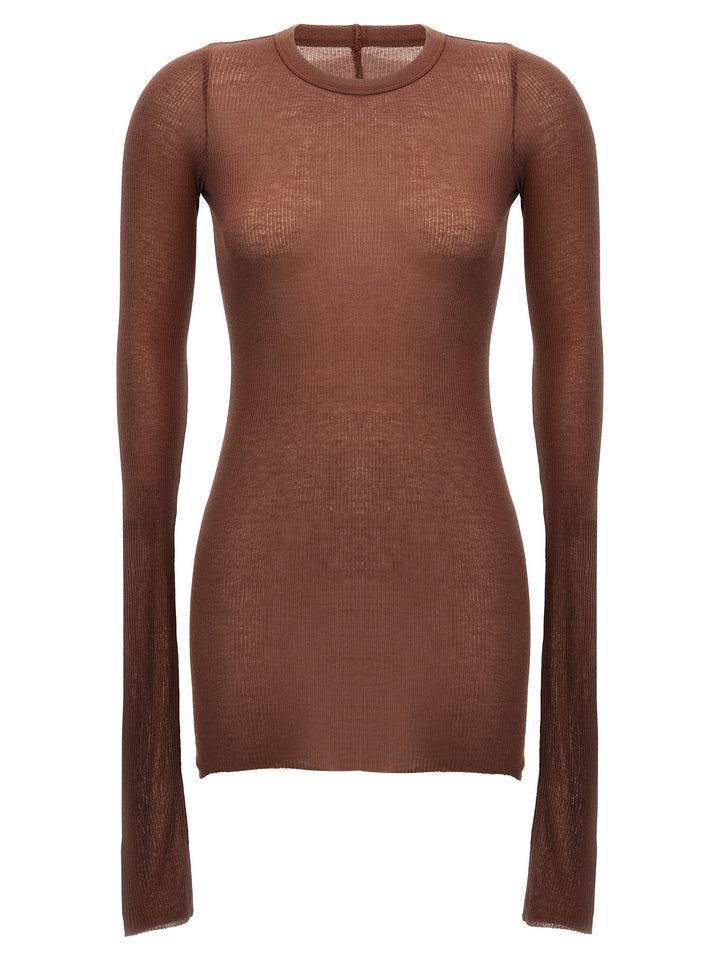 Rick Owens Rib Ls T T-shirt - Pink | 851e4611f83583029e48d410a71b2203f483323c