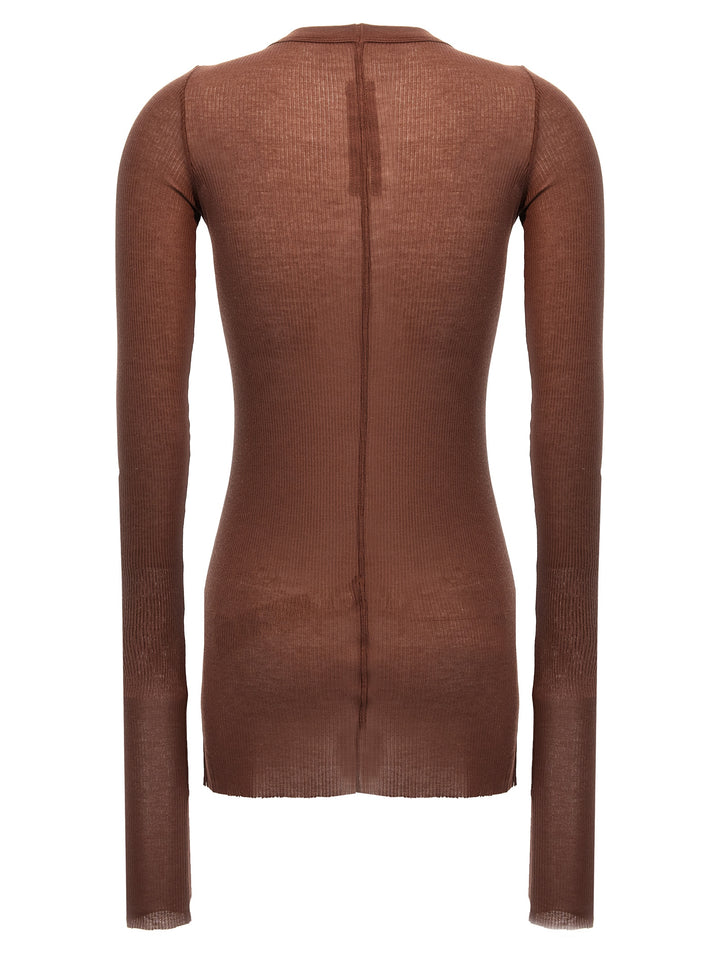 Rick Owens Rib Ls T T-shirt - Pink | efcec02929f8dfd901d3066949899c8574ad02d7