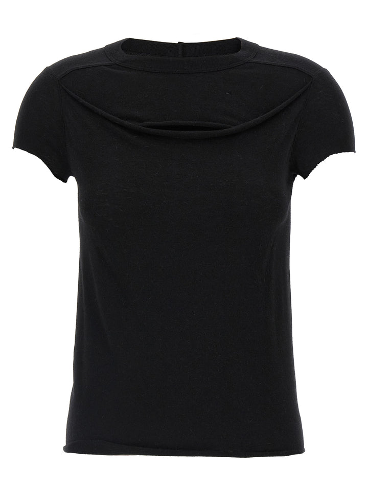 Rick Owens Cropped Level T T-shirt - Black | 5d04e76e7d5e46602058e19d5be5c0a160fddde6