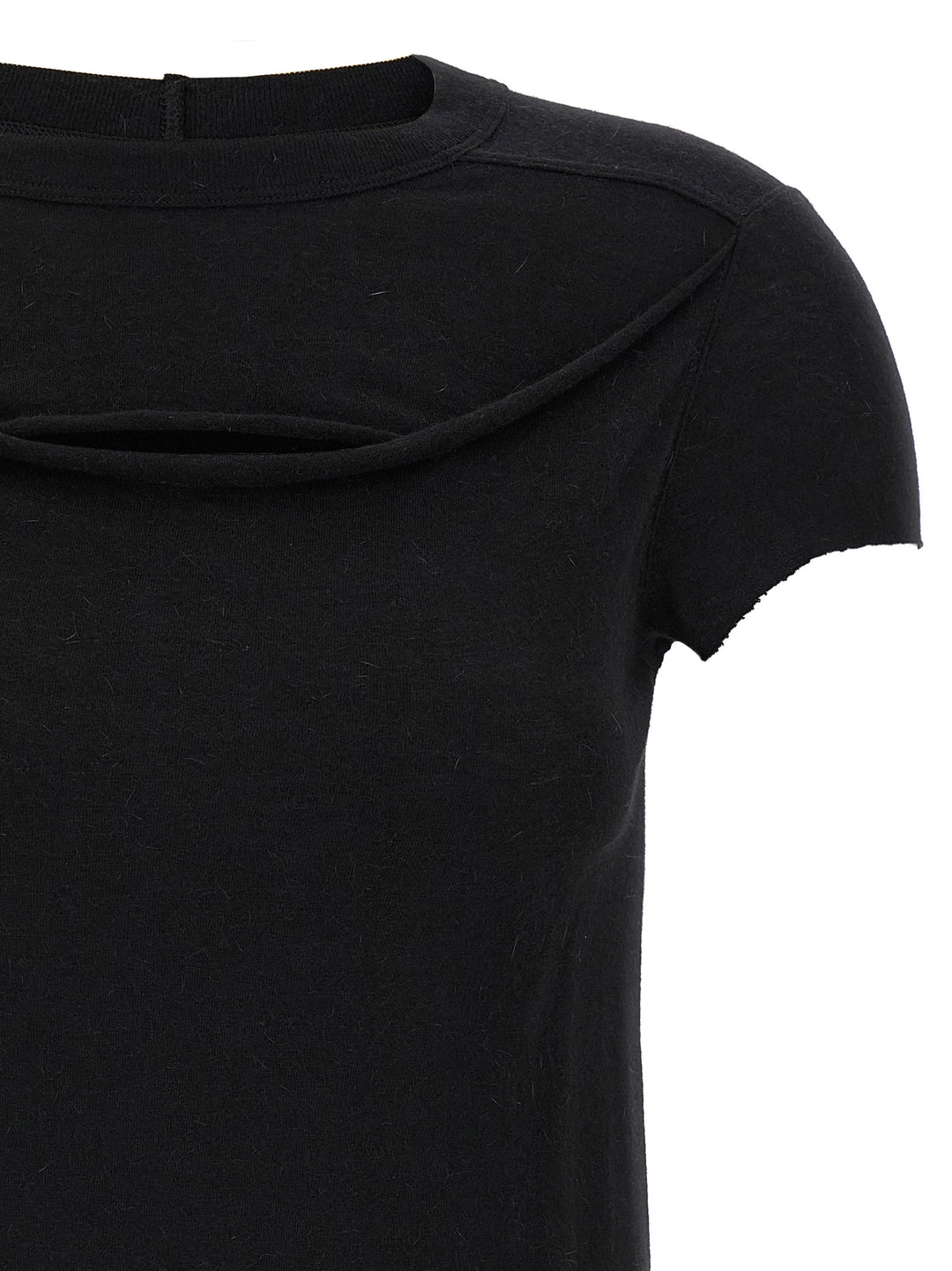 Rick Owens Cropped Level T T-shirt - Black | f2a42d79315dfb7c9c582ff043b9b5bc52761b76