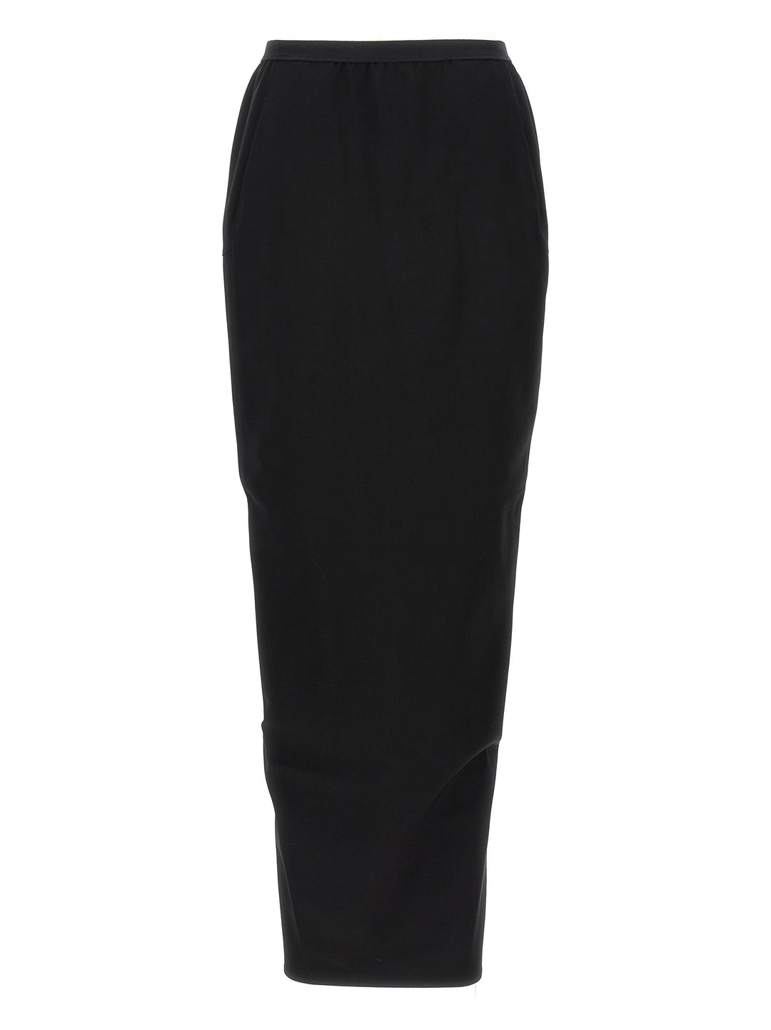Rick Owens Soft Pillar Long Skirts - Black | df878da7ebd3e2c20cd650964e1fb02af7d3f1b6
