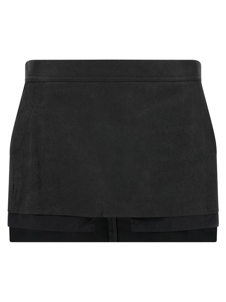 Rick Owens Fog Cutdff Skirts - Black | 9096076bdfba74d364a9b8f67c51e75f4df201be