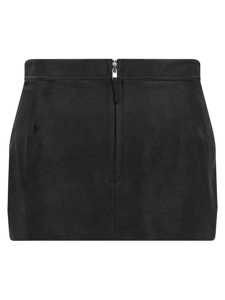 Rick Owens Fog Cutdff Skirts - Black | cc4a0bcafda01c946b94236ca1a4980d9d37d18b