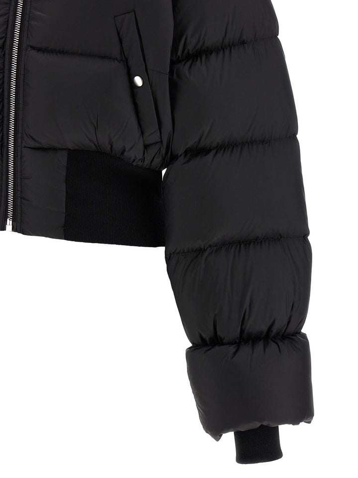 Rick Owens Bomber Jacket Puffer Jackets - Black | 3aa15f6c52f02eedb6862ddbc6ddf5330fe5bf26