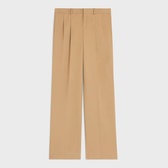 Beige Cotton Trousers
