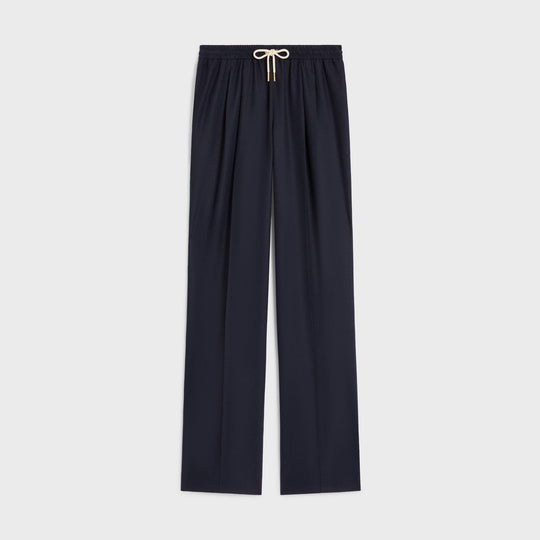 Drawstring Trousers In Cashmere Flannel